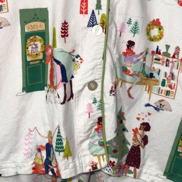 The Cat's Pajamas Holiday Hipster Flannel Pajama Set - M - Picture 6 of 8